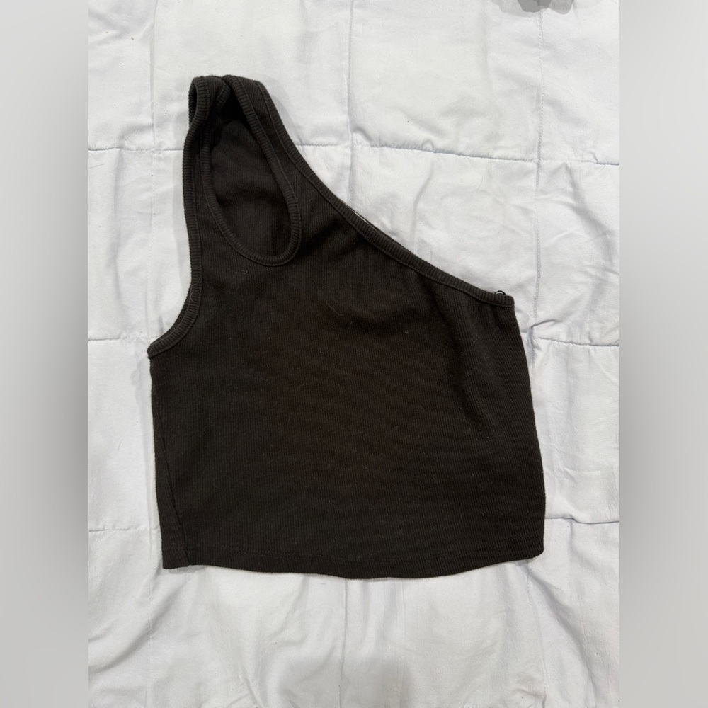 Zara Black Asymmetrical Tank Top